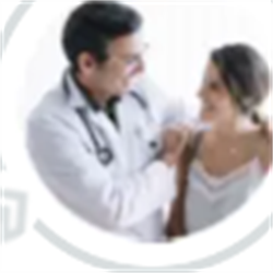 Doctor with Recovered Patient